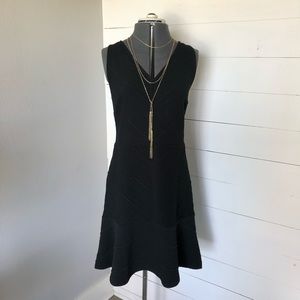 NWT Ribbed Ponte Dress with Trumpet Hem by Loft